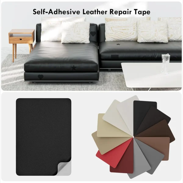 Self-Adhesive Leather Patches 4pcs 20×28cm - Image 3