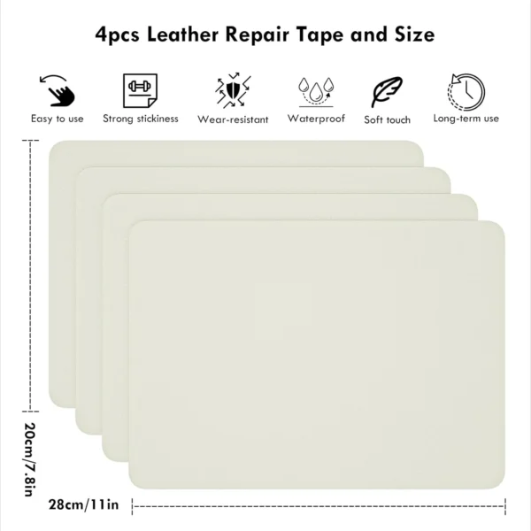 Self-Adhesive Leather Patches 4pcs 20×28cm - Image 5