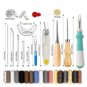 35 set leather hand stitching tools